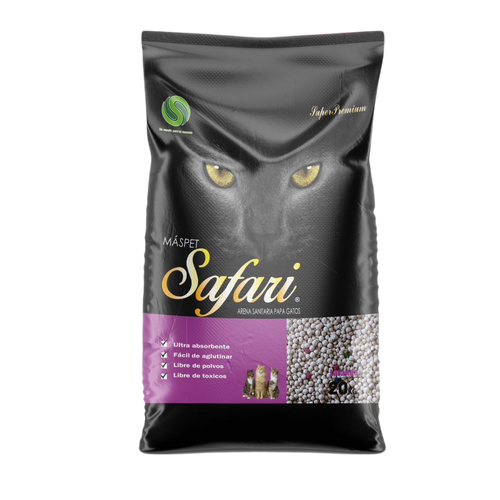 Arena para Gatos Safari 24 kg (3 Sacos 8 kg)