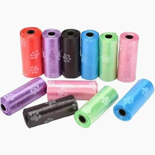 Bolsa de basura Mundotito con 6 rollos, resistente y práctica para desechar residuos en el hogar.