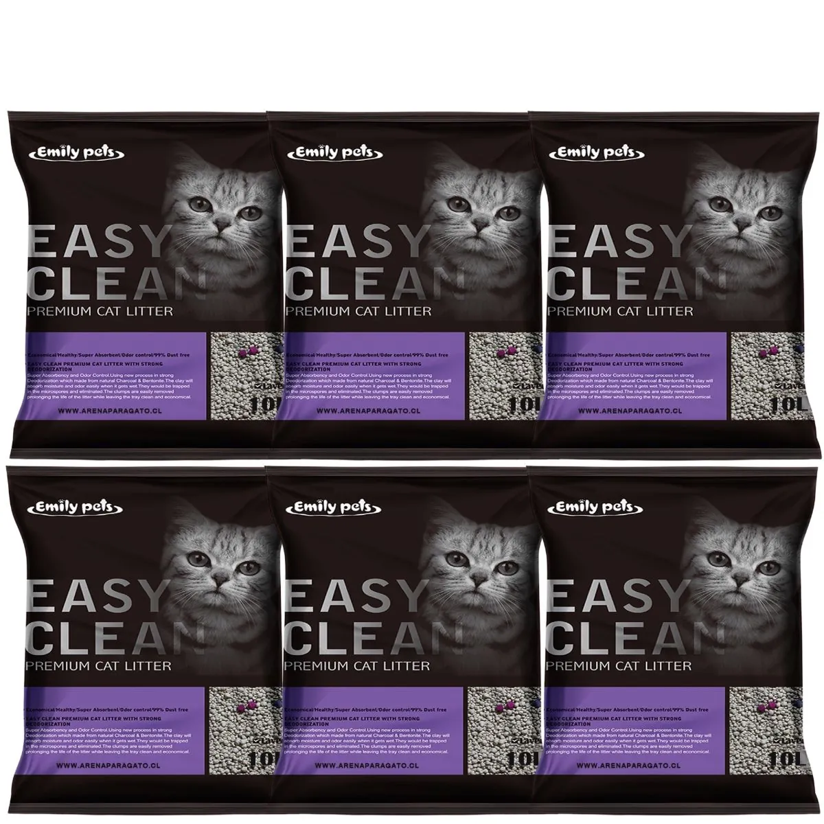21.webp Pack Ahorro Arena Easy Clean 24 kg (6x4 kg) - Lavanda - Imagen 1