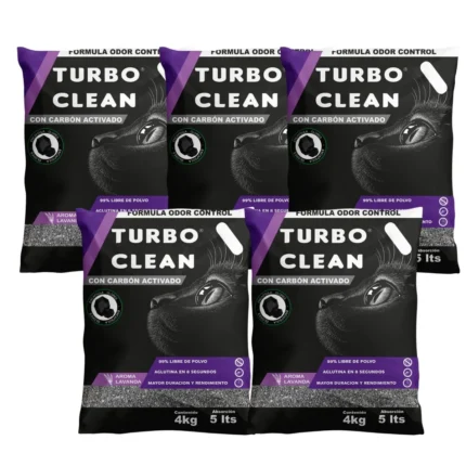 Arena para Gatos Turbo Clean 20 kg - Aroma Lavanda