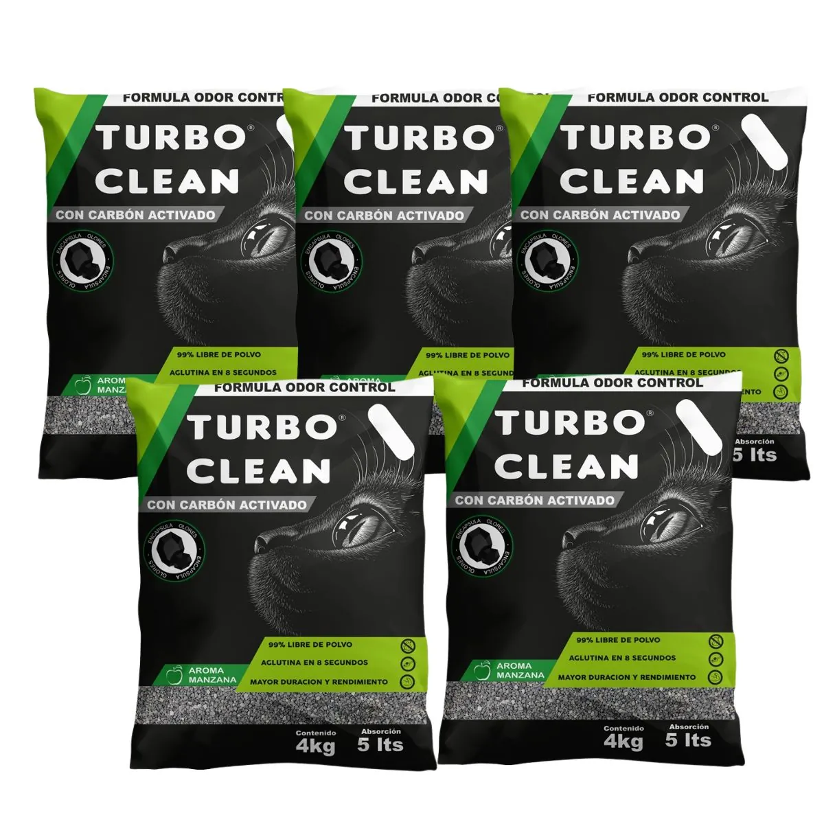 28.webp Arena para Gatos Turbo Clean 20 kg - Aroma Manzana - Imagen 1