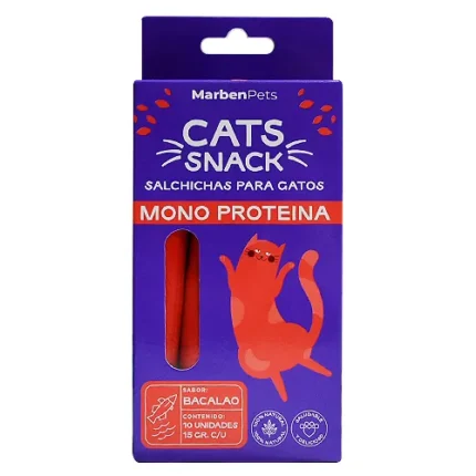 Salchicha para Gatos Monoproteica 15g - Bacalao