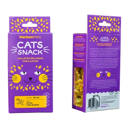 Galletas Rellenas Cat's Snack - Atún con Queso