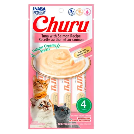 Churu Snack Cremoso para Gatos - Atún con Salmón
