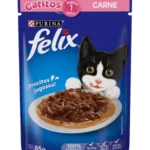 Sachet para Gatos Felix 85g - Gatitos Sabor Carne
